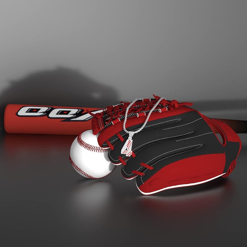 Wikavanli Personalized Baseball Jersey Number 00-99 Necklace - Stainless Steel Baseball Chain Pendant Necklace - Team Jewelry Gift for Boys, Girls, Men, Women - Image 5